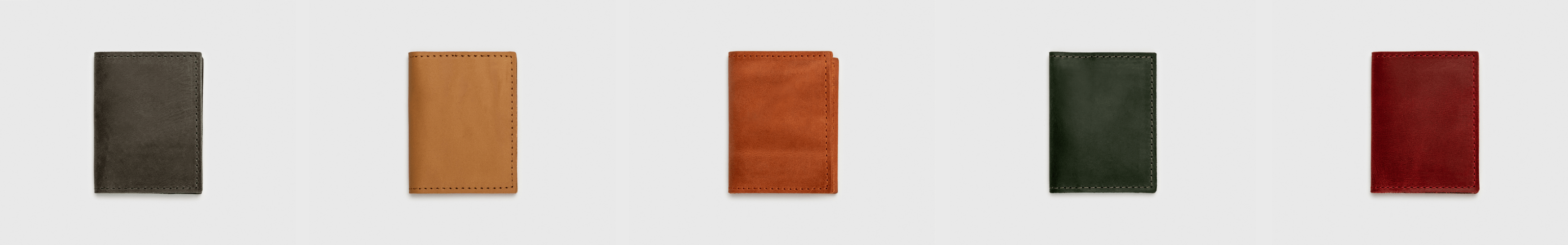 Leather wallet card holder