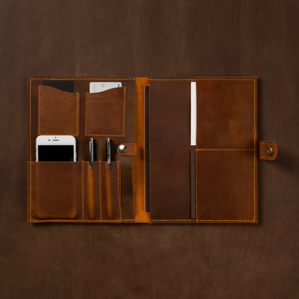 Handcrafted leather organizers