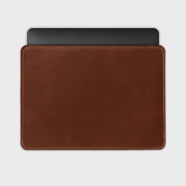 Functional leather MacBook sleeve