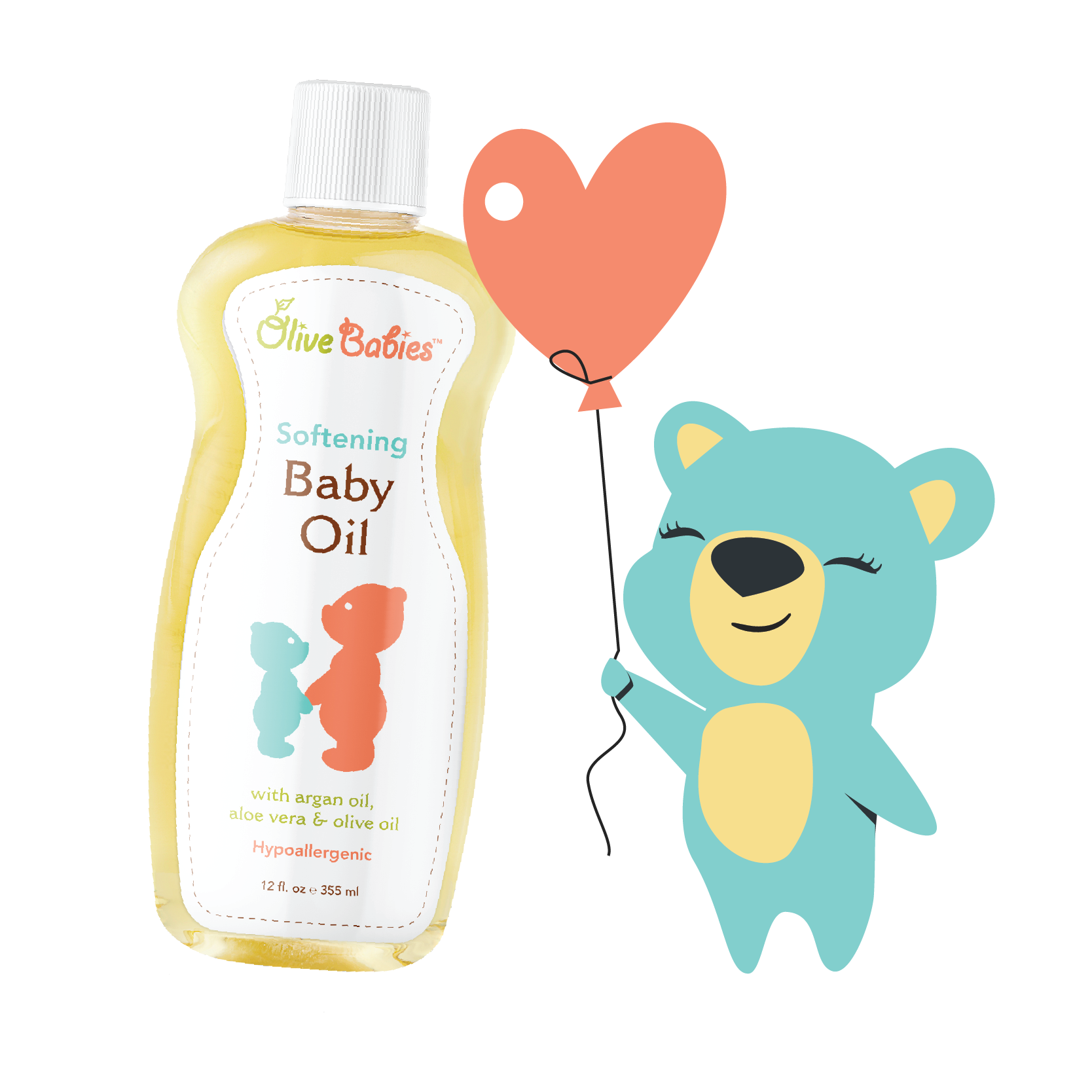  Olive Babies Aceite suavizante para bebés, 12 fl.oz : Bebés