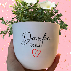 Flower pot "Thank you for everything"