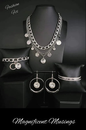 Magnificent Musing September 2022 Fashion Fix Paparazzi 4 piece set - $8 Jewelry with Janet Morgan