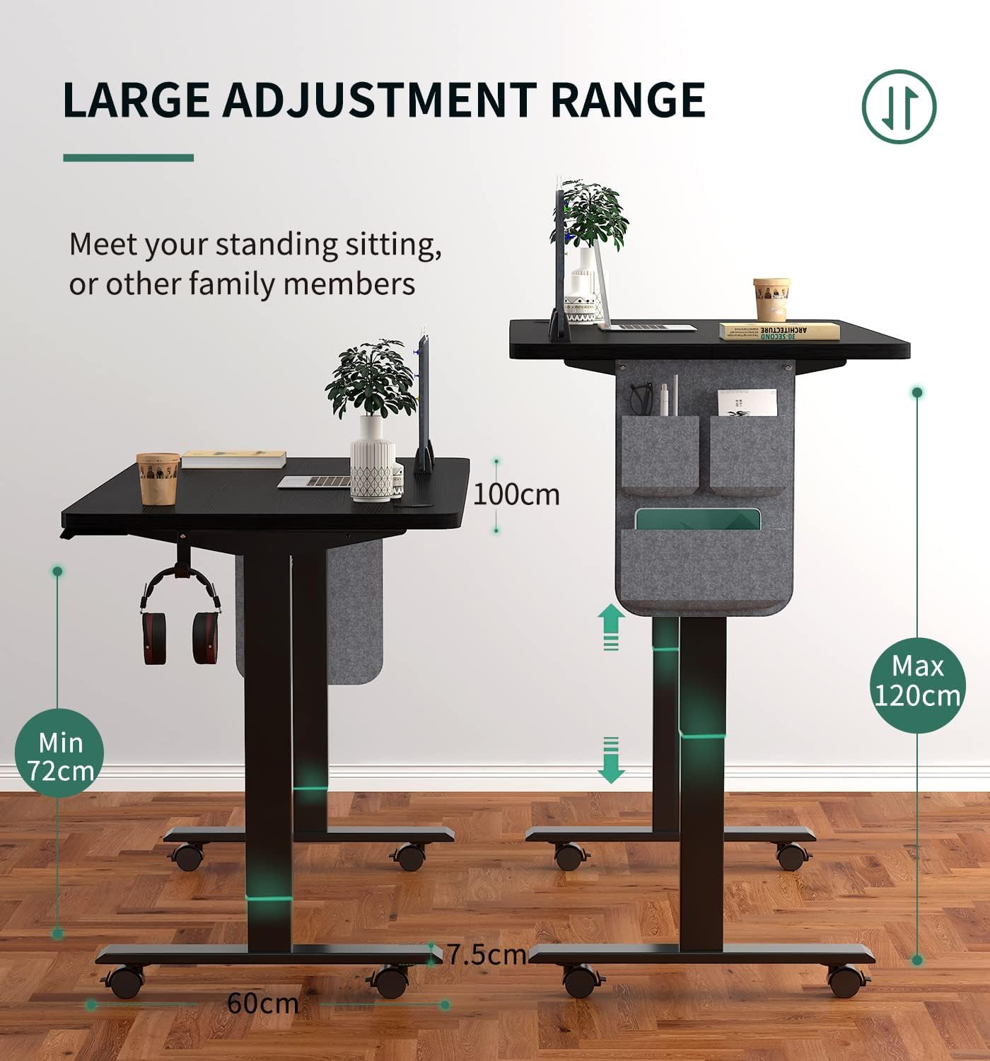 Maidesite SN1 is great for 5-6 ft people to study and work from home