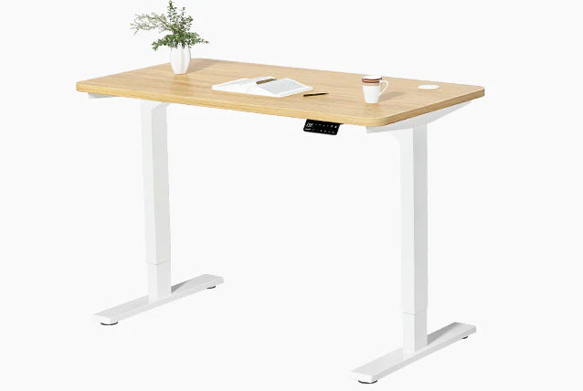 Maideaite electric standing desk with 140x70 cm oak top