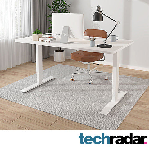 140x70 cm electric standing desk S2 Pro Plus white top computer table for home office review by techradar