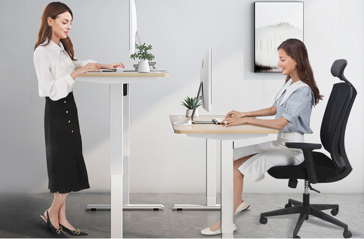 Maidesite height adjustable desk is great for sit and stand