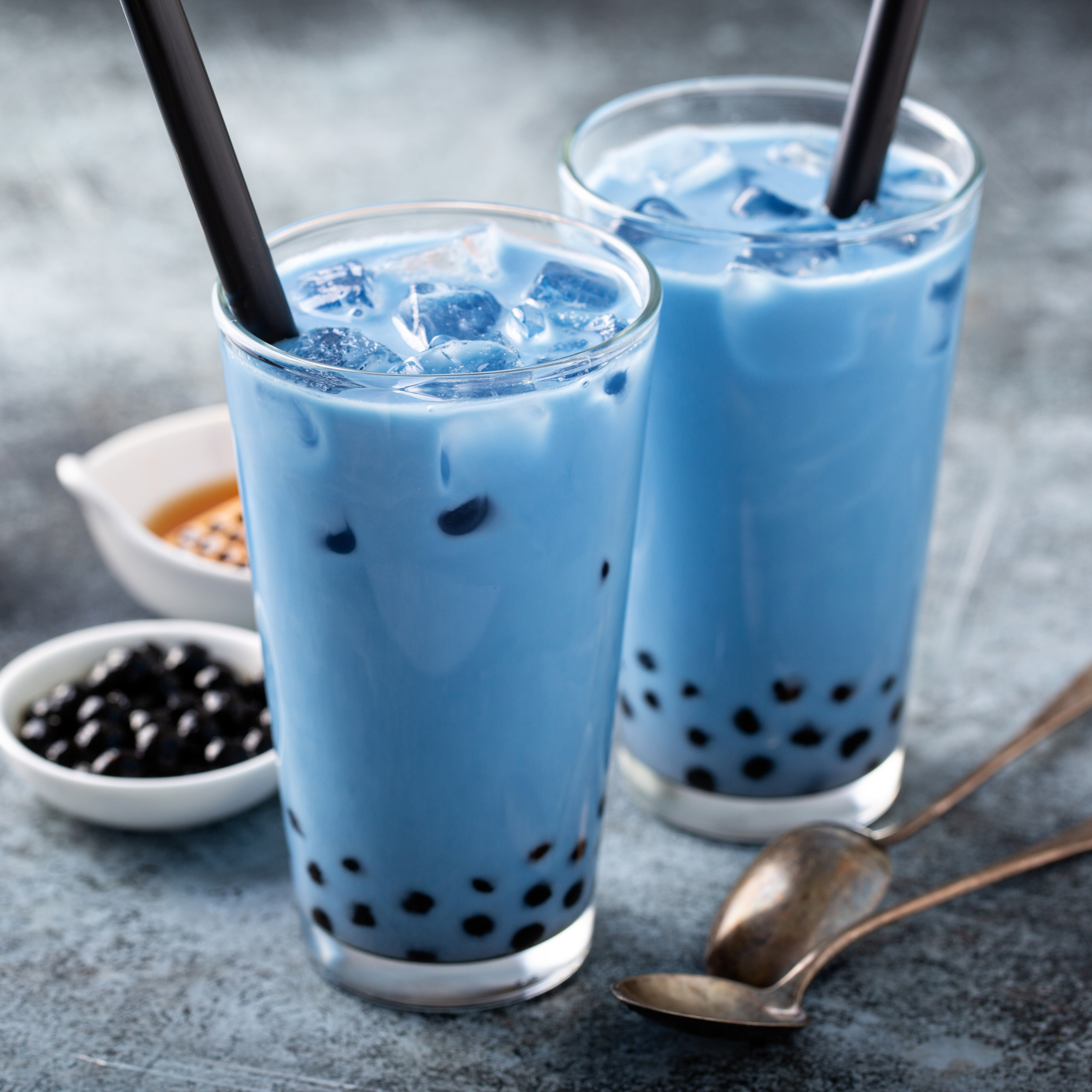 blue bubble tea