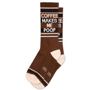 Coffee Makes Me Poop Gym Crew Socks - The Matchbox