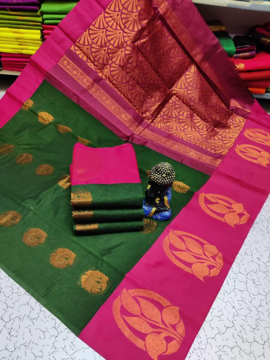 Party Wear Printed Silk Cotton Sarees Online, 6.3 m (With Blouse Piece) at  Rs 3500 in Coimbatore