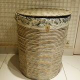 Modern Woven Laundry Basket with Lid