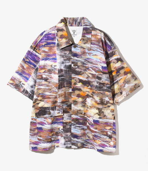 お気に入りの - 新品 ensou. 23SS Multi Print Shirt L - 値段が安い