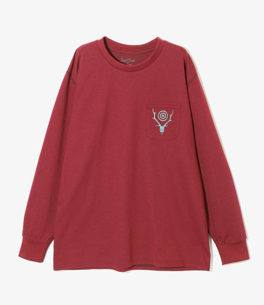 L/S Round Pocket Tee - Circle Horn – NEPENTHES ONLINE STORE