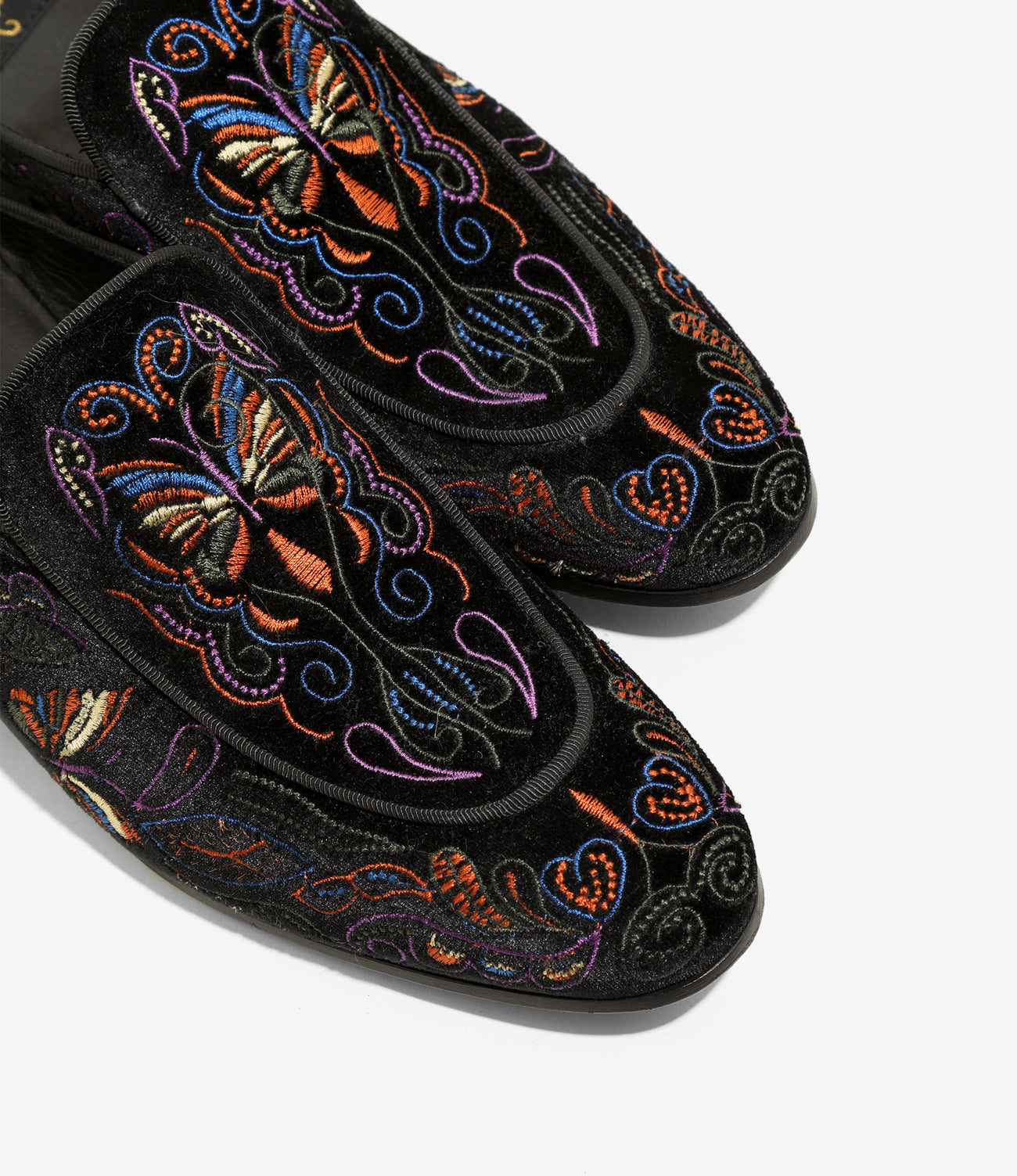 Velvet Mule - Papillon Embroidery – NEPENTHES ONLINE STORE