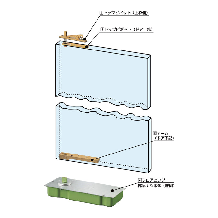 受注生産 ピラー ベース式 片フック 車止めポール 直径114.3mm H850 ステンレス製 メーカー直送 サンポール PA-114B-F01 - 3