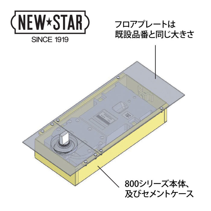 91％以上節約 ニュースター フロアヒンジ 中心吊り自由開き 強化硝子ドア用 ストップ切替型 G-1300 適用ドア寸法 DW914×  DH2134mm