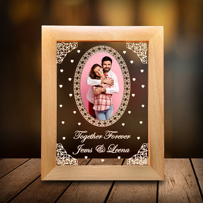 50th Golden Wedding Anniversary Personalized Engraved Photo Frame Gift For  Parents
