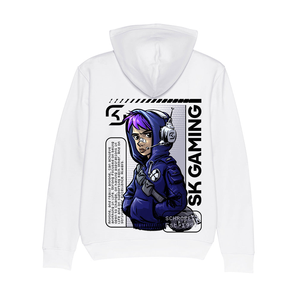 SK Gaming Hero Hoodie Text White