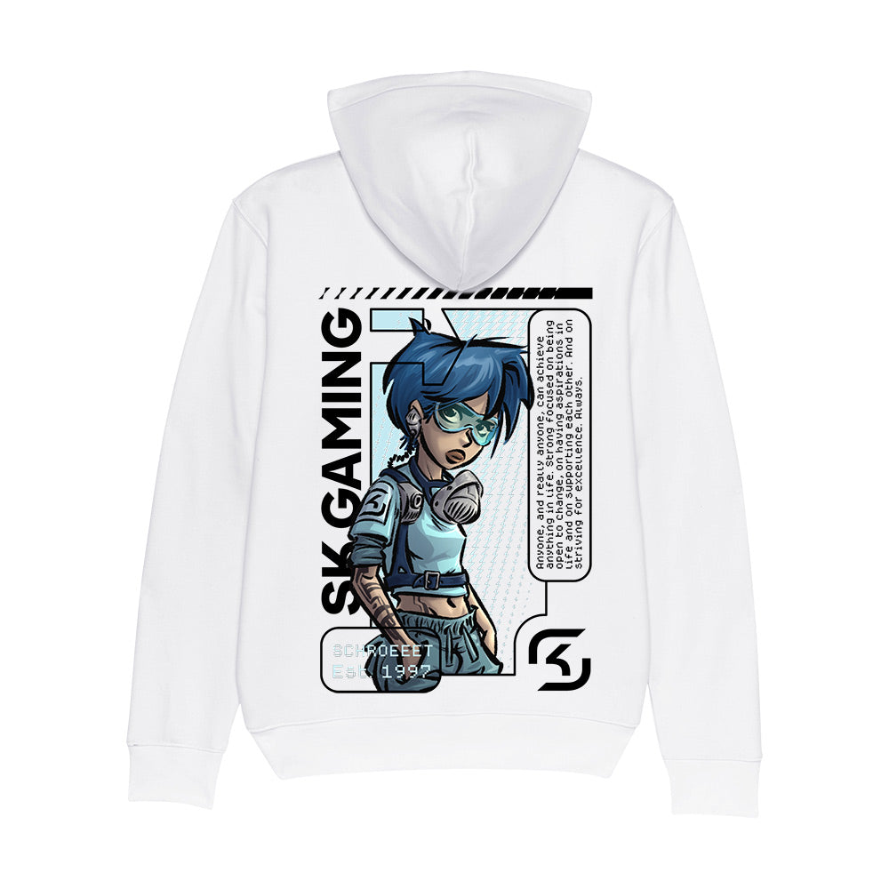 SK Gaming Heroine Hoodie Text White