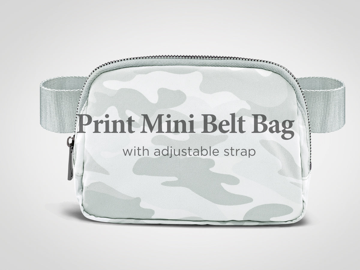Ododos Trendy Patterned Mini Belt Bag
