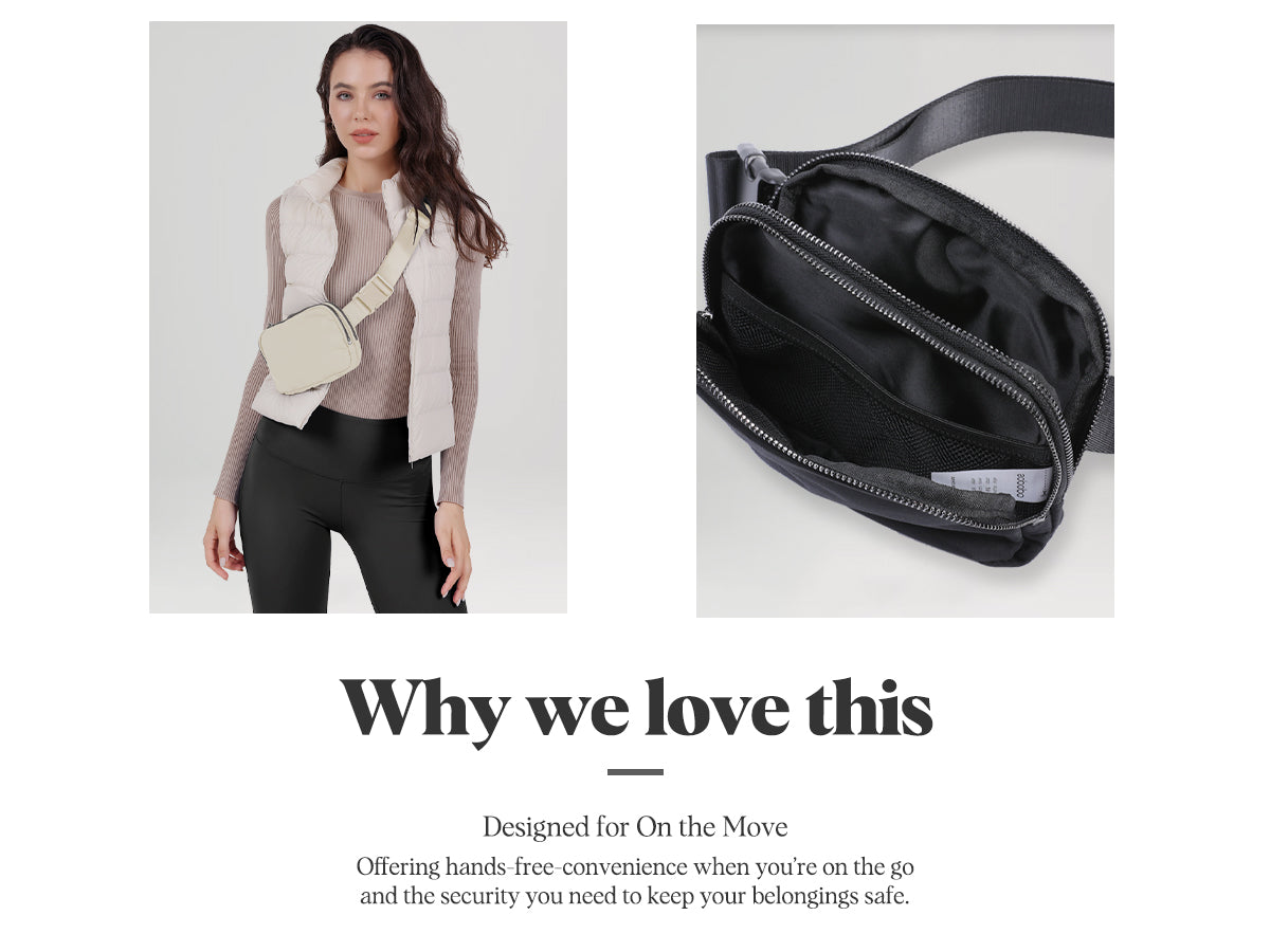Why love Double Zip Mini Belt Bag