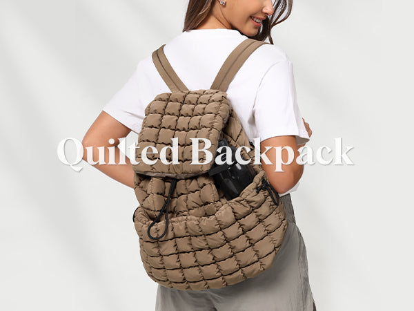 ODODOS Lightweight Quilted Backpack