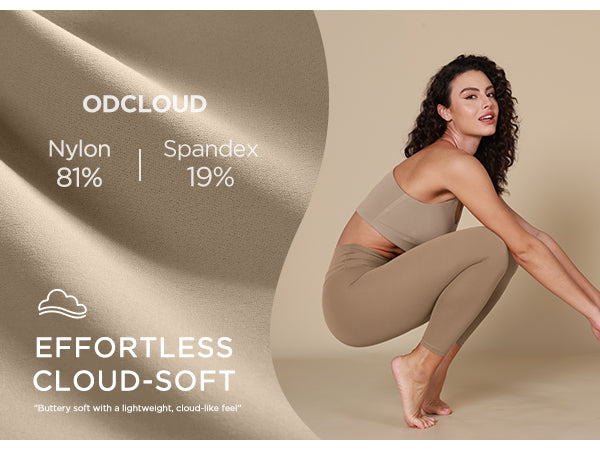 Ododos ODCLOUD Crossover 7/8 Leggings with Back Pocket - Classic Colors