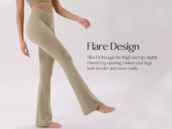ODODOS Flare Design Pants