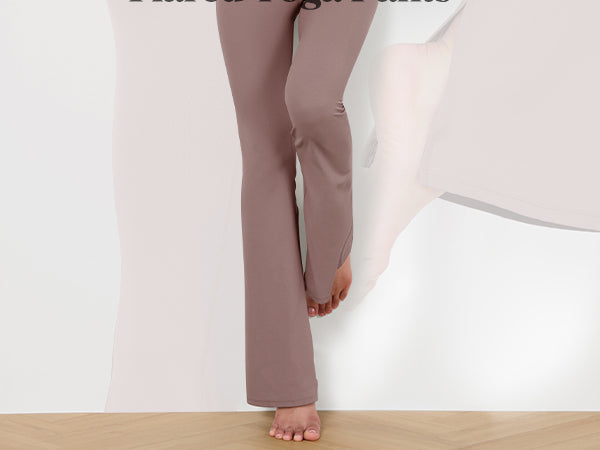 Ododos High Waisted Split-Hem Bootcut Lounge Yoga Pants