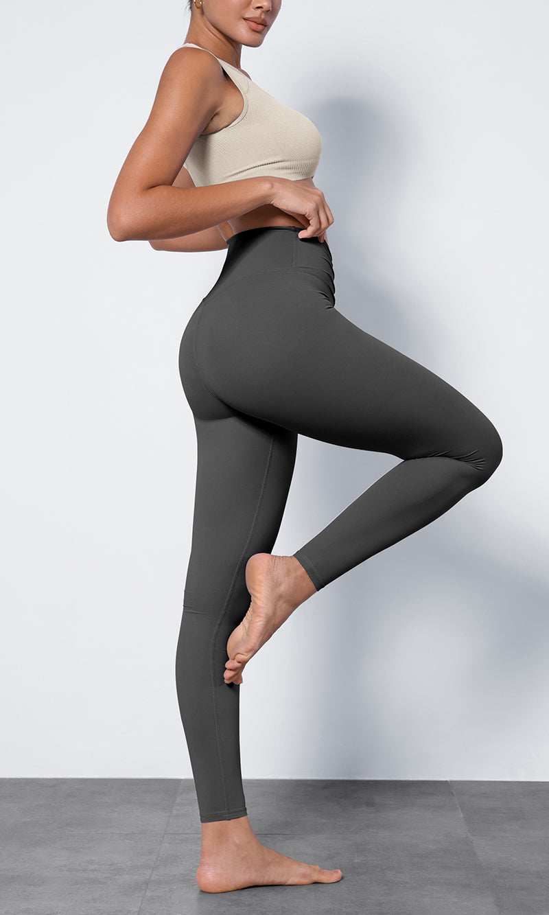 Ododos High Waist Crossover Ruched Leggings