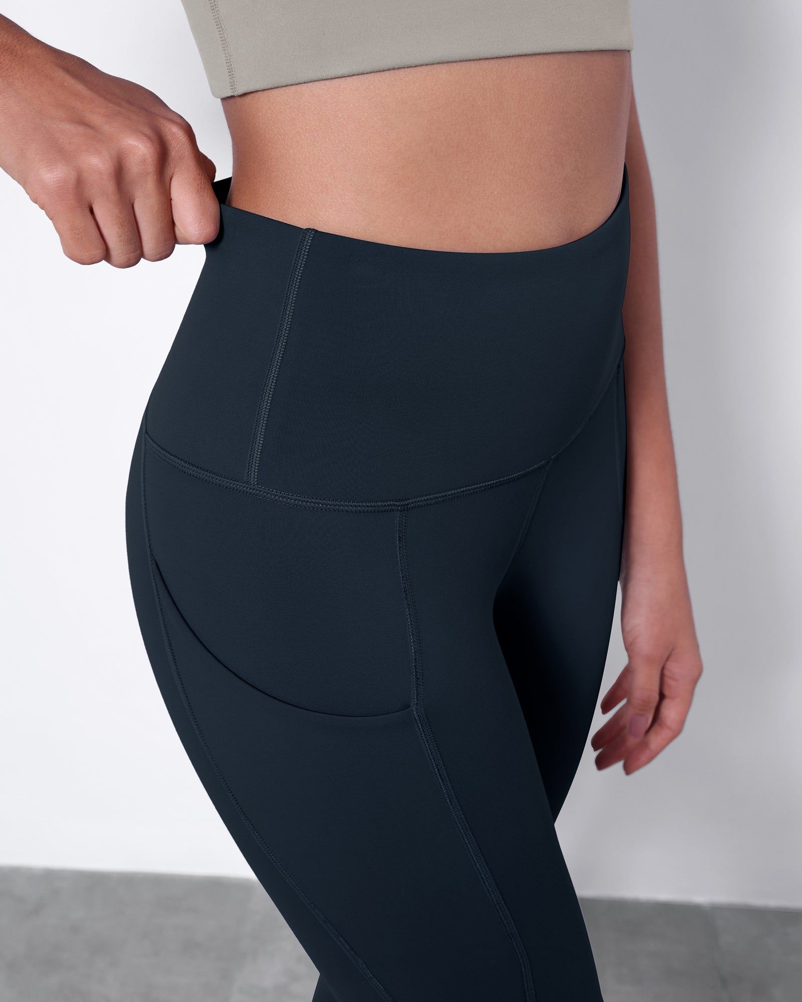 ODODOS High Waist Out Pocket Yoga Pants Tummy Control Workout - Import It  All