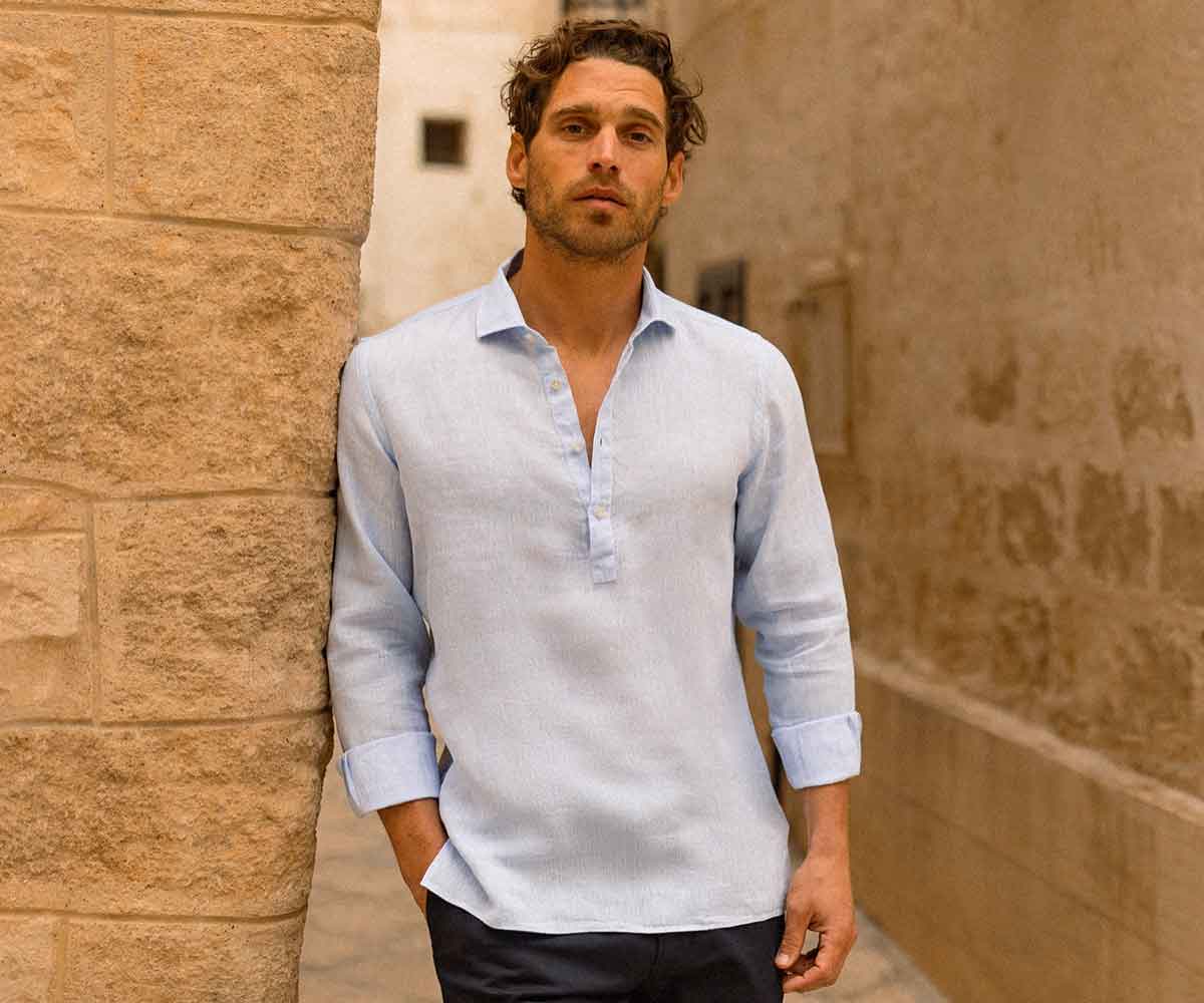 Ravello Men's Linen Shirts: Lightweight & Breathable | Luca Faloni