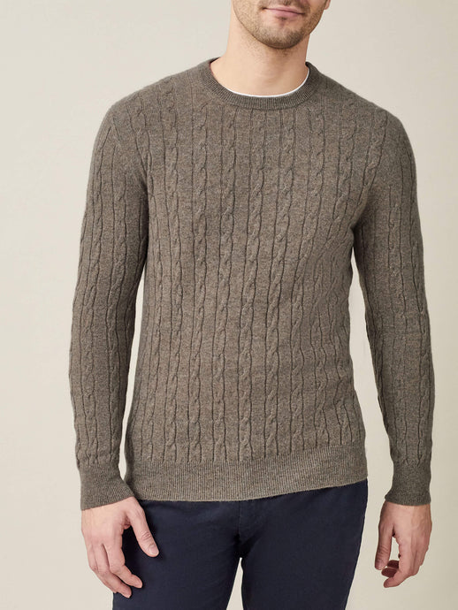 Men's Cashmere Cable Knit Jumpers: Italian Elegance | Luca Faloni