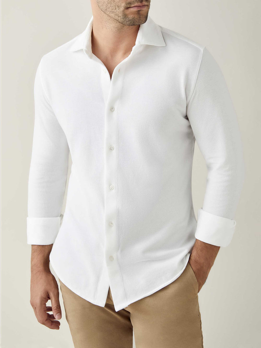 White Siena Piqué Shirt