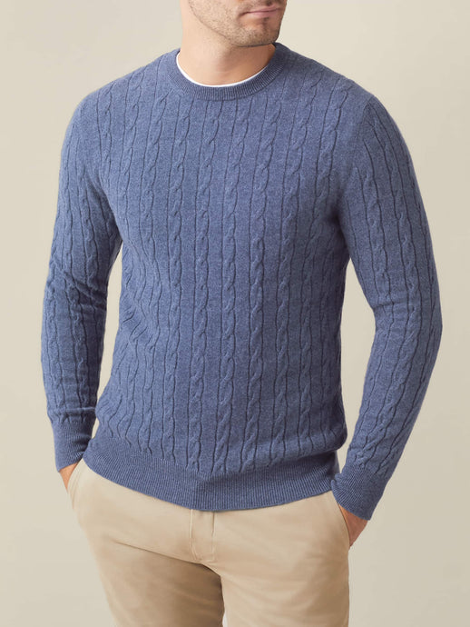 Men's Cashmere Cable Knit Jumpers: Italian Elegance | Luca Faloni