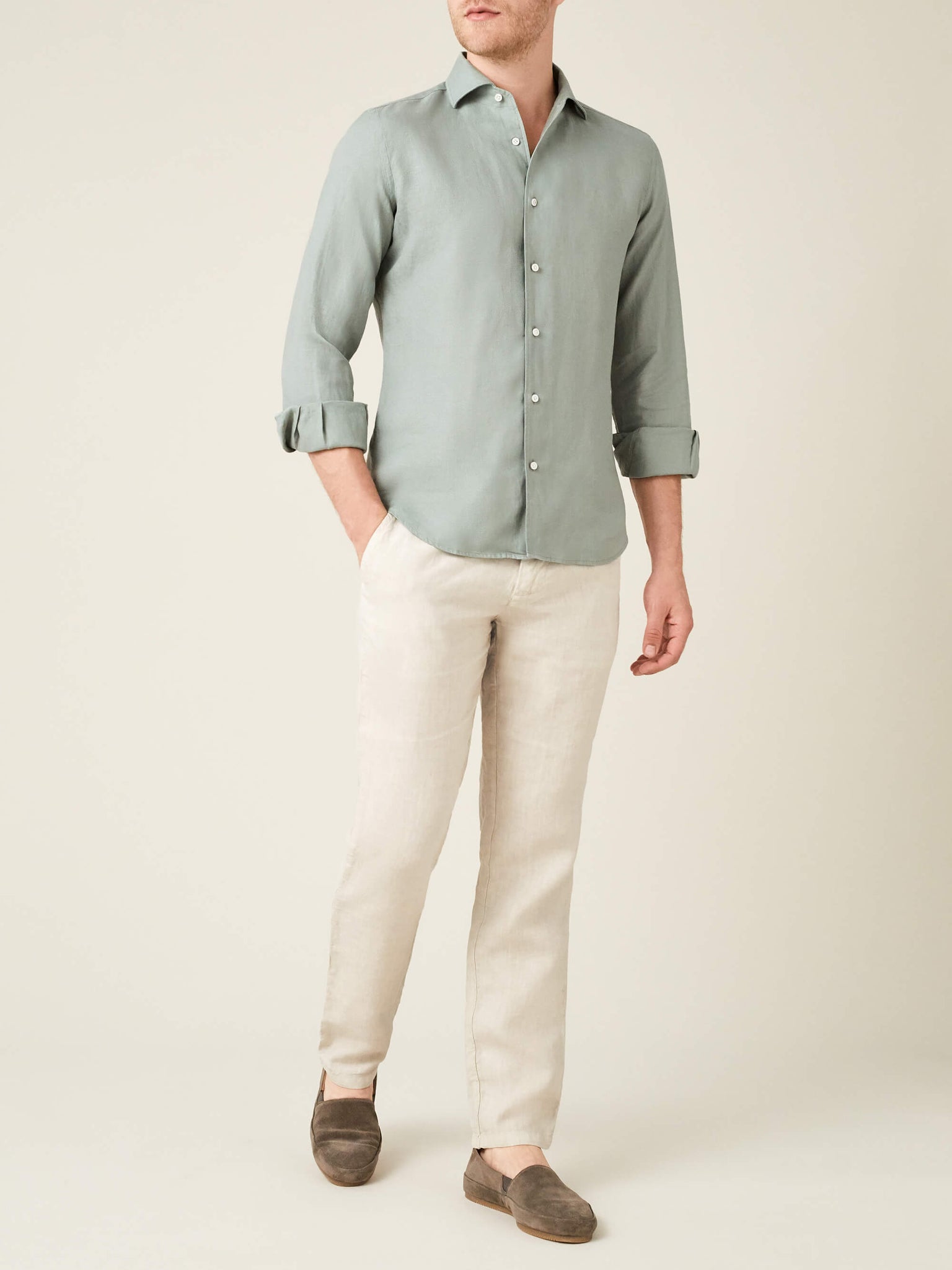 linen chinos