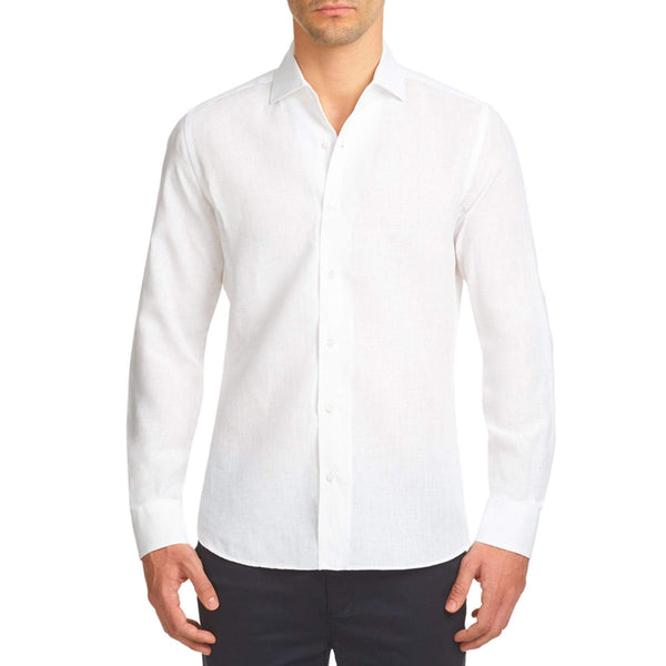 White Portofino Linen Shirt – Luca Faloni
