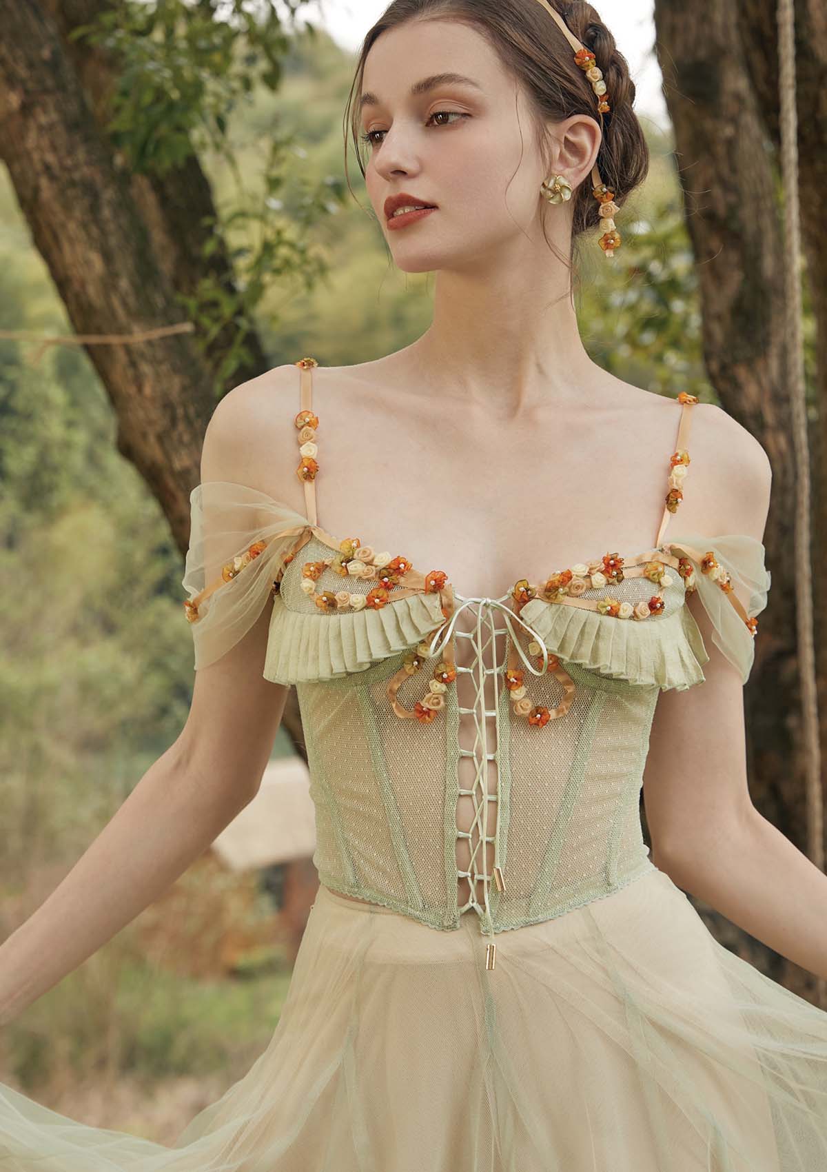 Rosa Rubus Story Corset Dress