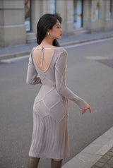Miss London Knit Dress - LaceMade