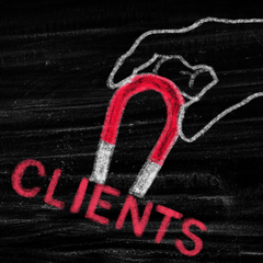 Attracting clients with a magnet