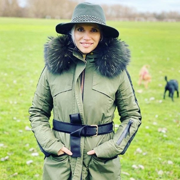 Pips Taylor in the Elements Parka in Khaki Green
