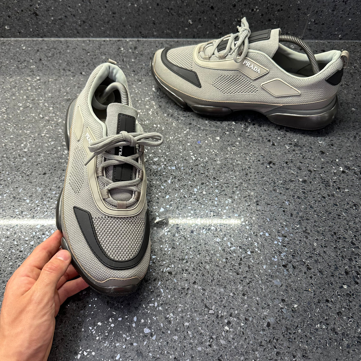 PRADA MENS CLOUDBURST GREY EU 42 (FIT A UK 8 / 8.5) – Lovedkicks