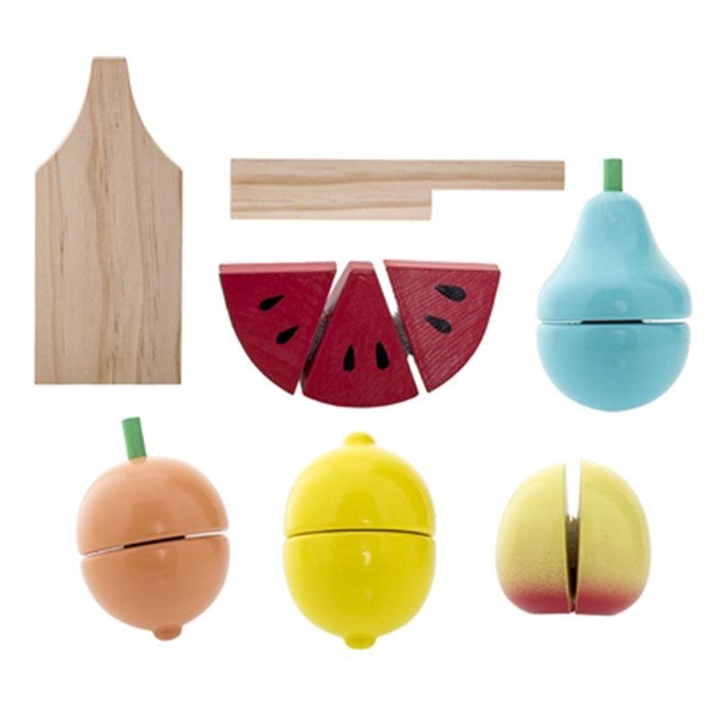 wooden play fruit