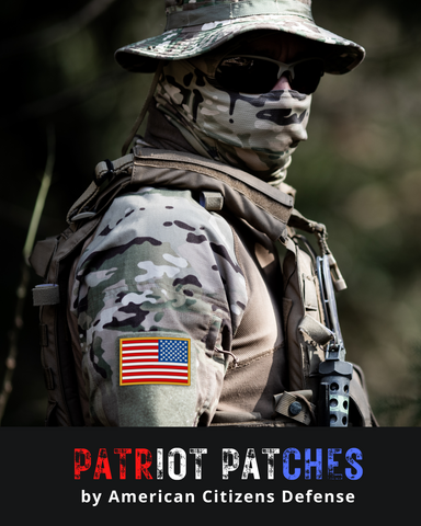 Reverse American Flag - Backwards Flag - Embroidered Plate Carrier