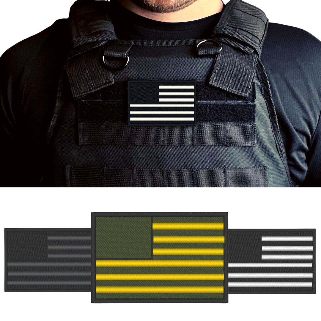 Modified Flag - No Stars - Embroidered Patch