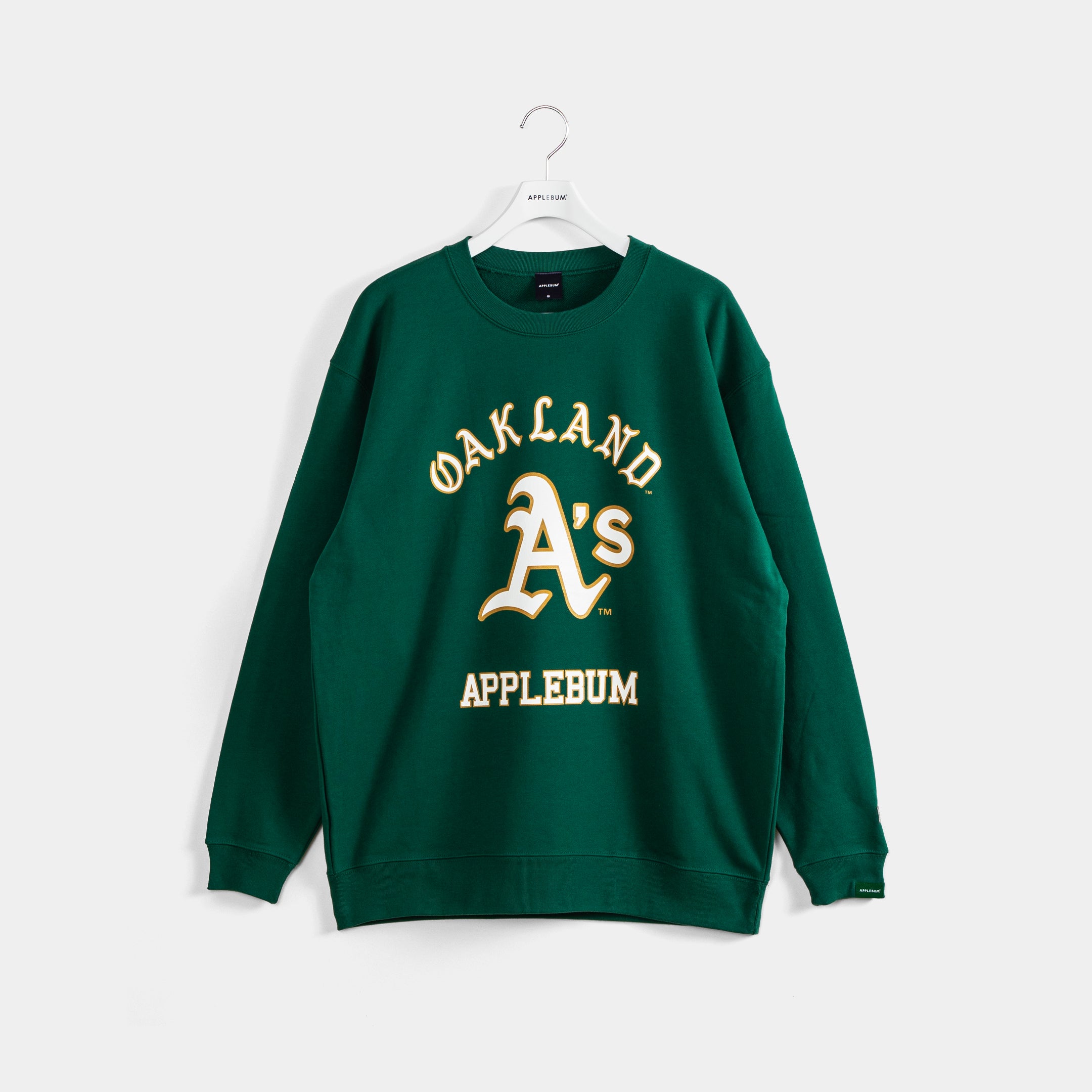 oaklandathletics_crewsweat_green.jpg__PID:5c9cb39e-b513-4875-94d0-4e51589f32b7