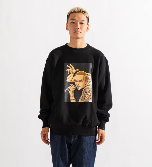 APPLEBUM BLACK WORM Crew Sweat-