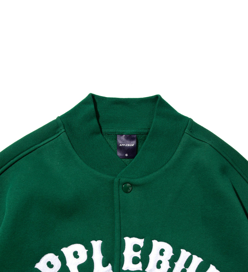 大切な人へのギフト探し APPLEBUM Sweat Stadium Jacket GREEN asakusa