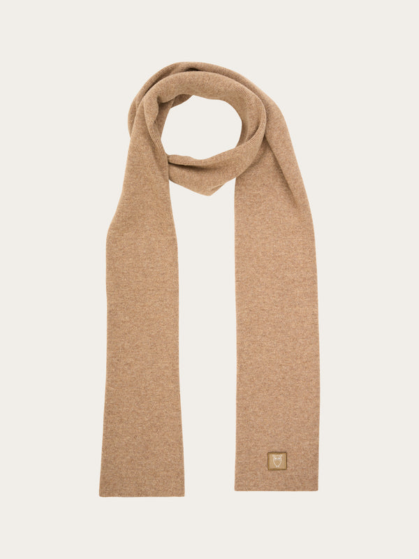 Organic wool scarf - Kelp melange