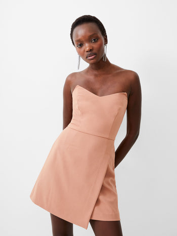 French Connection Cameron Dress in Chalk Blue