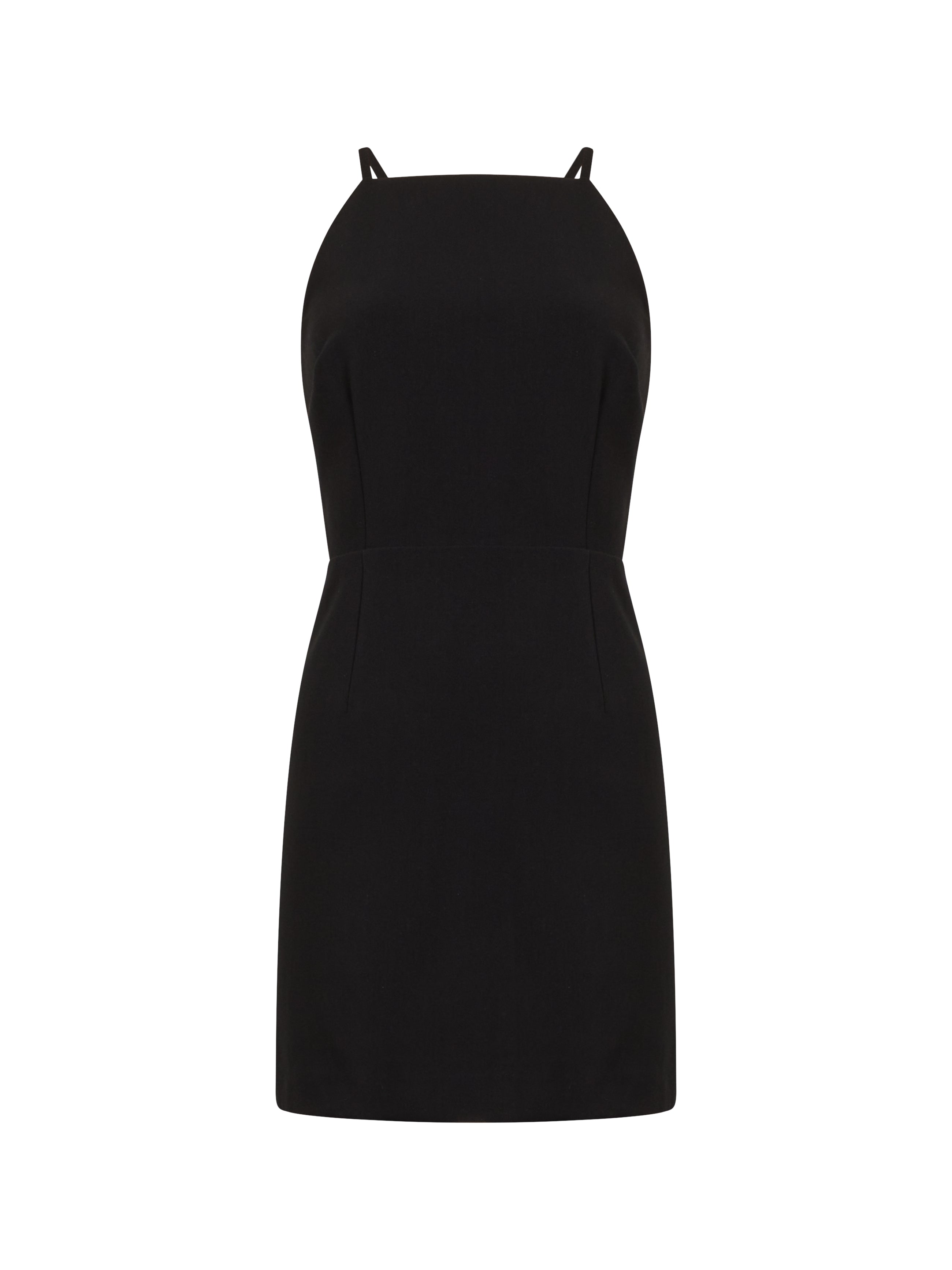 Whisper Cut Out Square Neck Dress Black | French Connection US